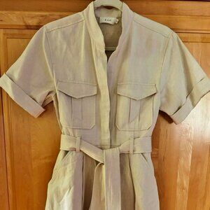 A.L.C. STYLISH SHIRT DRESS / SIZE 2 / ECRU COLOR / VERY ATTRACTIVE / LIST $495